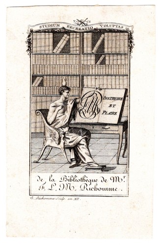 Exlibris richomme île - richomme,