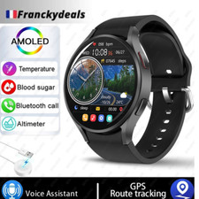 Montre connectée GT4 Pro inspirée Huawei, écran HD AMOLED, appel BT, santé, GPS