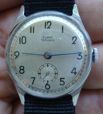 Montre mécanique homme VINTAGE 1950 - cadran petite seconde - Made in France 