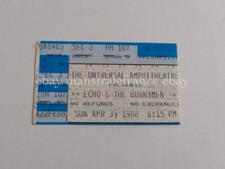 Echo & the Bunnymen Ticket Stub April 3 1988 Universal Amphitheatre LA USA