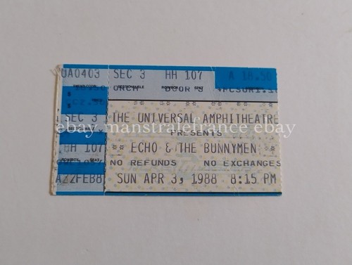 Echo the bunnymen - bunnymen, ticket
