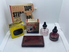 LOT VINTAGE ANCIENNES FOURNITURES DE BUREAU COLLECTION PUBLICITAIRE ENCRE AUTRE