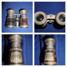 ANCIENNE PAIRE DE JUMELLES CHROMEE DE LOCATION POUR LE THEATRE AVEC NUMERO 13