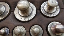 Boite poids anciens en - boite, de