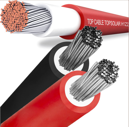 Câble solaire cuivre - , pour