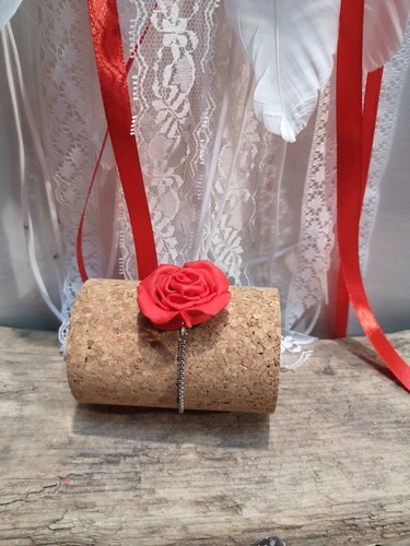 Bracelet rose rouge - de,