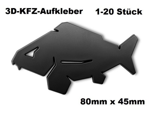 Autocollants carpe carp - 3d,