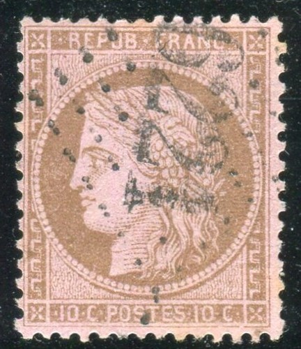 Superbe rare 58 cachet - -,