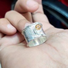 Bague topaze jaune citrine