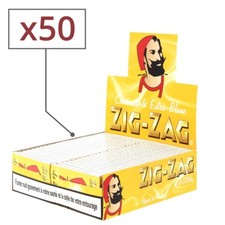 papier à rouler zig zag jaune x50
