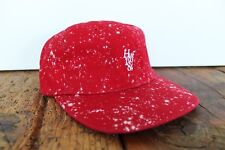 HUF Splatter Bleach Strapback Casquette Neuf Rouge HUF Worldwide