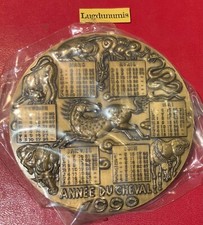 Médaille calendrier année du cheval du 27/01/1990 au 14/02/1991  en bronze