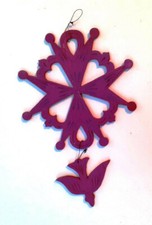 Croix huguenote murale en