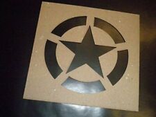 POCHOIR REUTILISABLE STENCIL MARQUAGE ETOILE SEGMENT 3" POUCE jeep willys us ww2