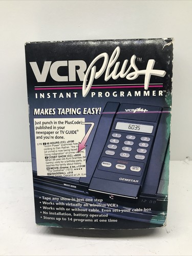 Vcr plus instant - vcr,