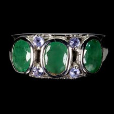 925 Bague en Argent Ovale
