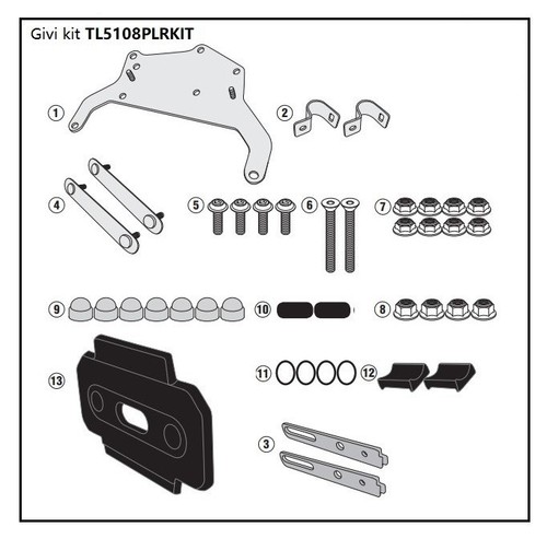 Kit attache givi - kit, d'attache