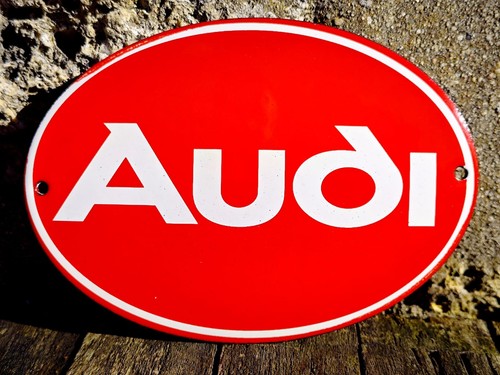 Plaque émaillée audi enamel - émaillée,