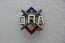 insigne résistance FFI ORA Matriculé Organisation de Résistance de l'Armée