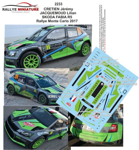 Decals ref 2233 skoda - ref,
