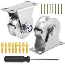 2 Pcs Poulie de Levage Forme en U Poulie de Mouflage Poulie inox Poulie pour ...