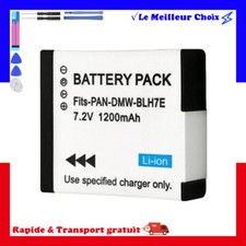 POUR PANASONIC LUMIX BATTERY DMW-BLH7E GM5 GF7 GF8 GF9 GM1 LX10 120MAH
