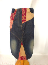 Jolie jupe jeans mi-longue coton "in Extenso" Neuve Taille S FR36 US4 UK8 EUR34