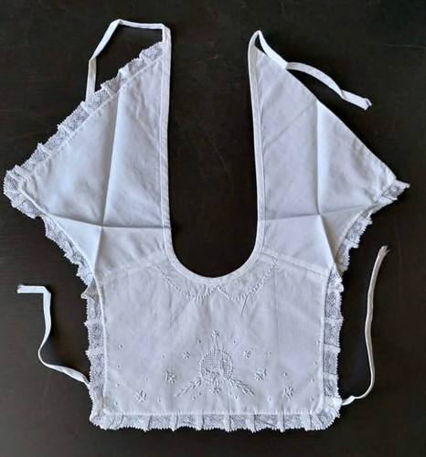 Bavoir bebe lin dentelle - bavoir,