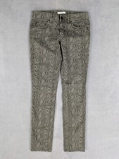 Jean Taille Basse Slim Motif Peau de Serpent Liu Jo S Gris Rock Punk Moto Zip Fl