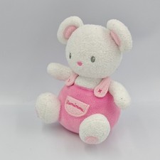 Doudou souris blanche