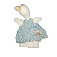 Peluche doudou marionnette oie