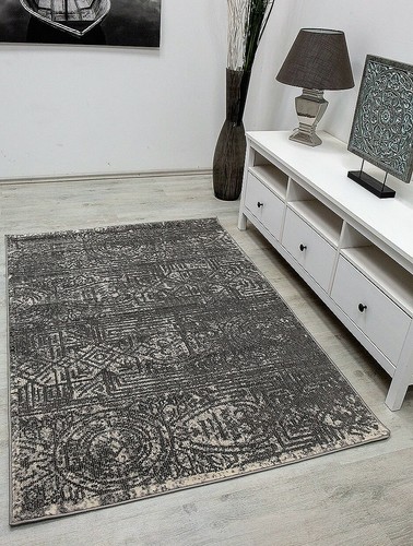 Tapis vimoda gris crème - tapis,
