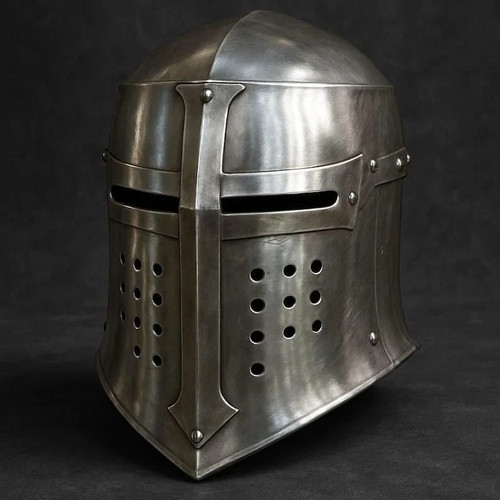 Medieval great helmet - great, crusader