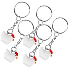 5 Pcs Porte-clés Poulet