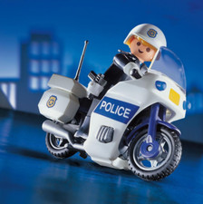Playmobil -- Pièce de rechange -- Moto police 3986 --