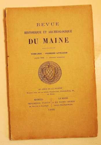 Revue maine 1908 actes des - revue, du