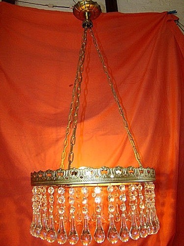 Lustre circulaire avec monture - avec,