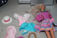 barbie western fun + divers accessoire