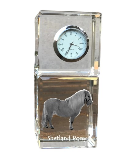 Poney shetland kristalluhr - shetland,
