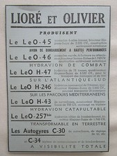 11/1936 PUB LIORE ET OLIVIER