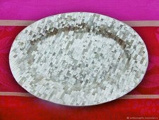 plateau ancien Brillant Ovale