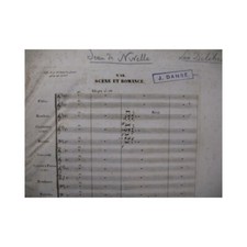 DELIBES Léo Jean de Nivelle Scène et Romance Chant Orchestre ca1890
