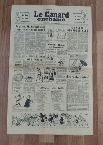 Canard enchaîné 1857 - le,