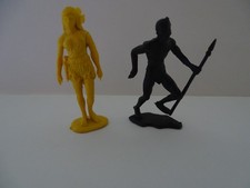 Figurines série Tarzan Jecsan Reamsa Jane et un africain  échelle 1:32