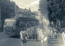 1920 - Plaque de verre Photographique Negative Glassplate  9x12cm - BUS BERLIET