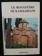Guide touristique - LE MONASTERE DE KAISSARIANI -  GRECE - 1980