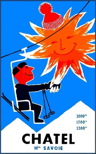 Affiche poster alpes jura - poster,