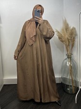 Abaya Dubaï marron avec