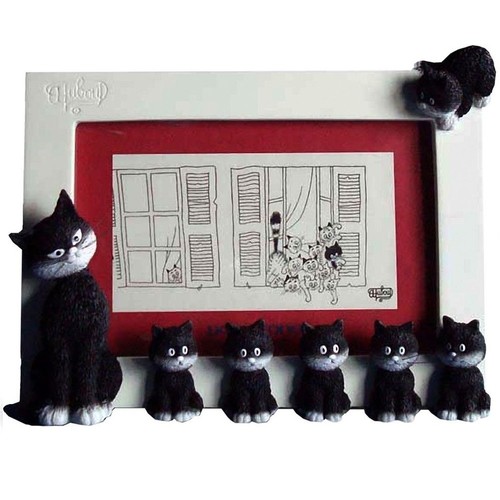 Cadre photo avec pied - , chats