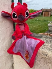 Peluche Stitch rouge Leroy Lilo et Stitch mouchoir DISNEY de 25 cm